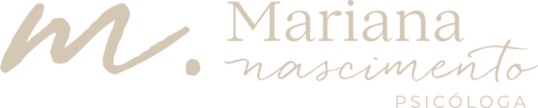 Logotipo de Mariana Nascimento, psicóloga.